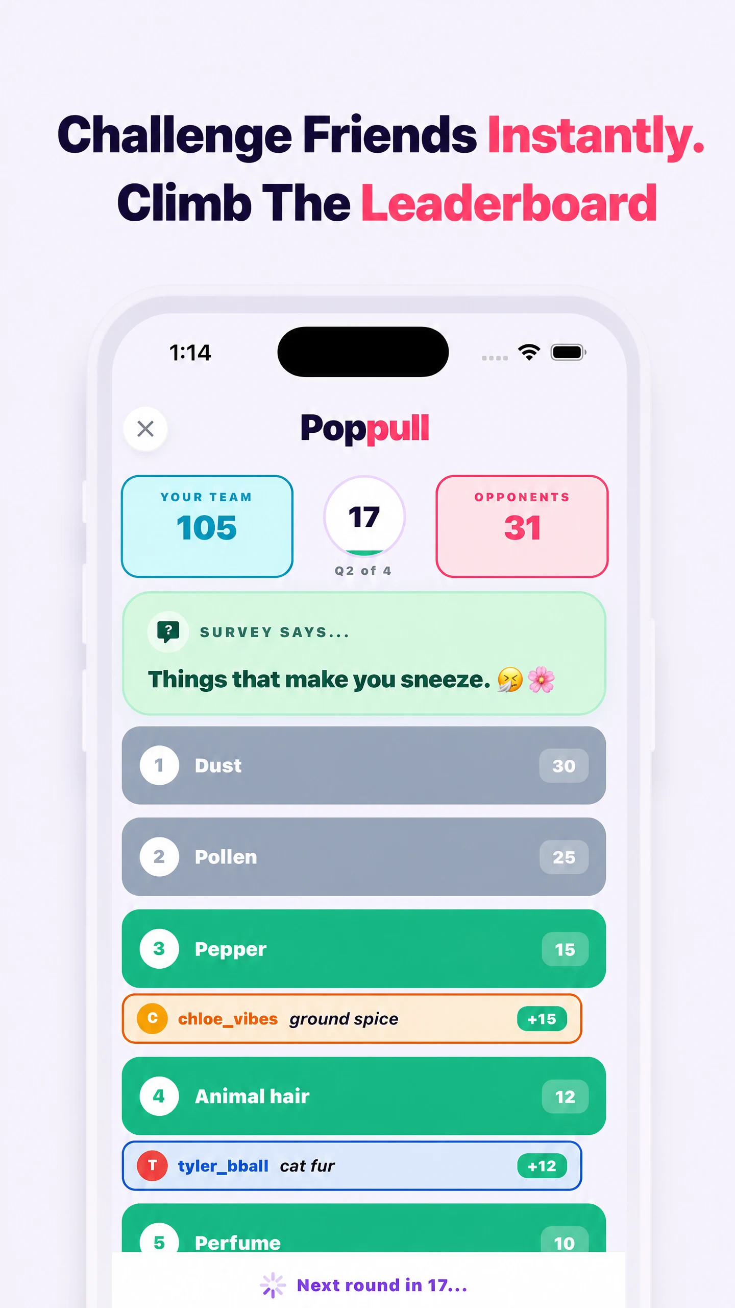 Poppull: Family Trivia Game screenshot
