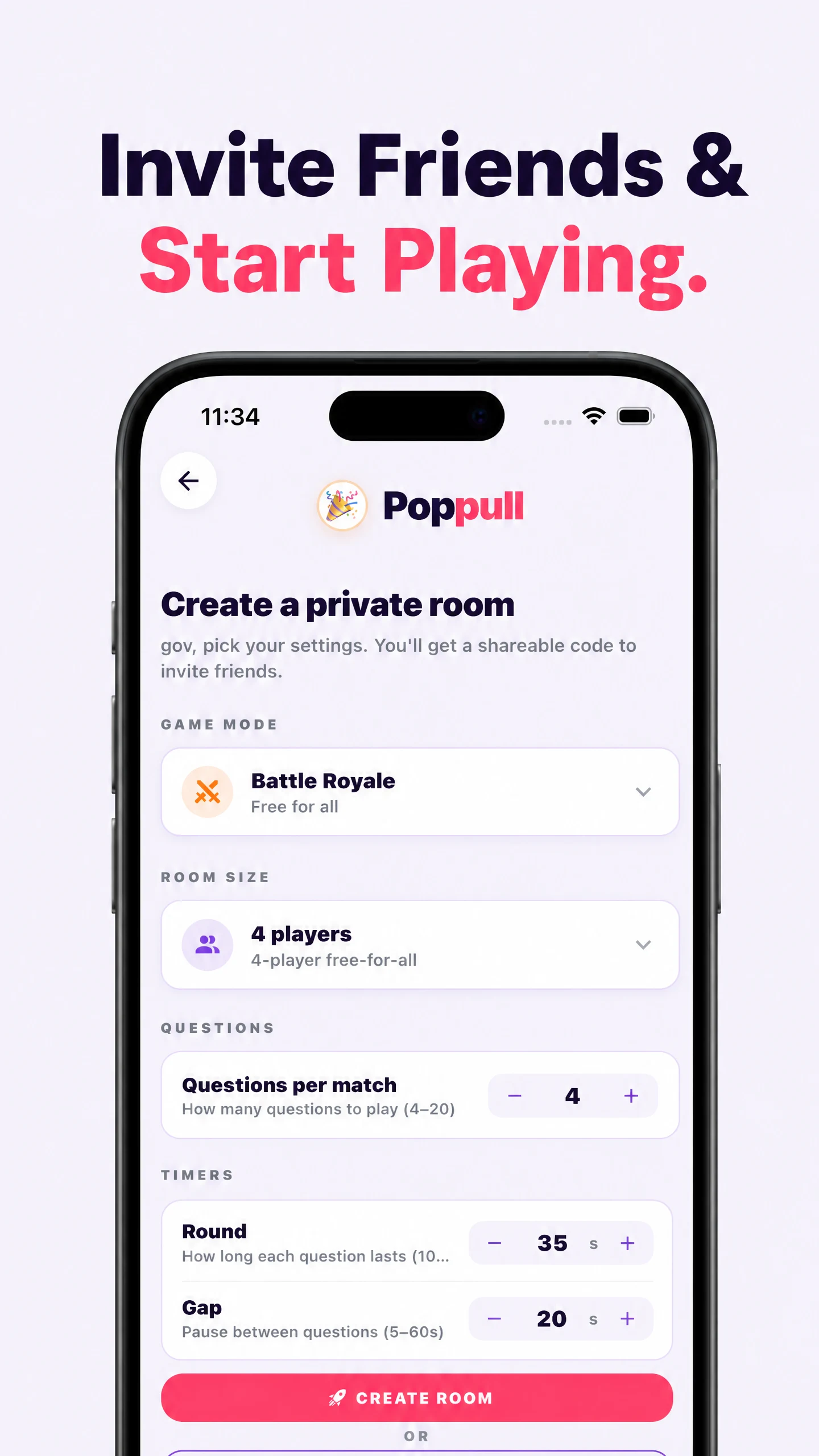 Poppull: Family Trivia Game screenshot